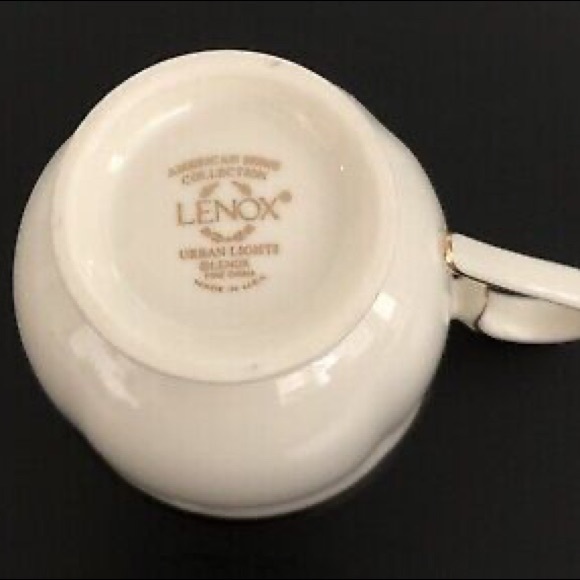 7 Lenox URBAN LIGHTS Cups - Very Elegant Black Bands, Gold Trim - Picture 6 of 12